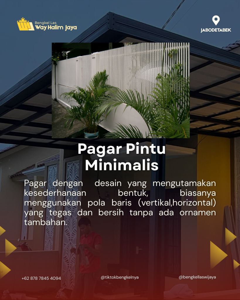 Pagar Pintu Minimalis