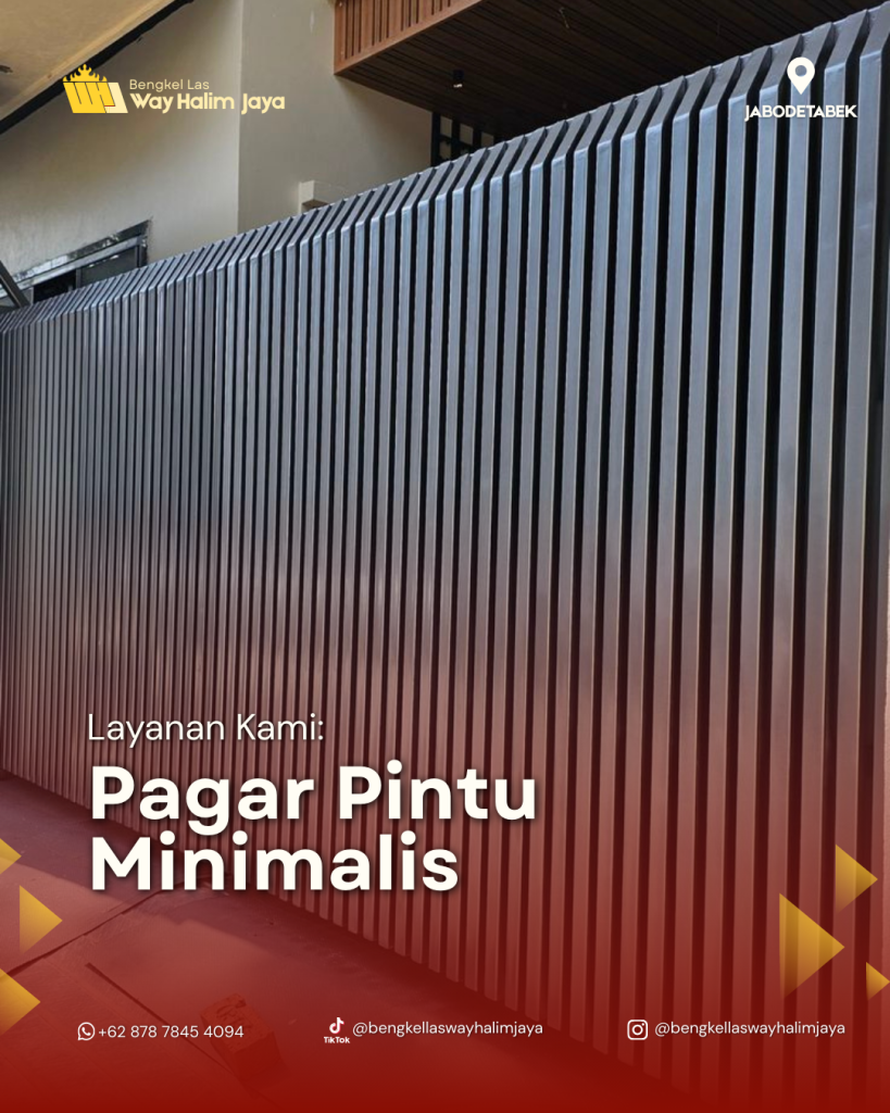 pagar pintu minimalis